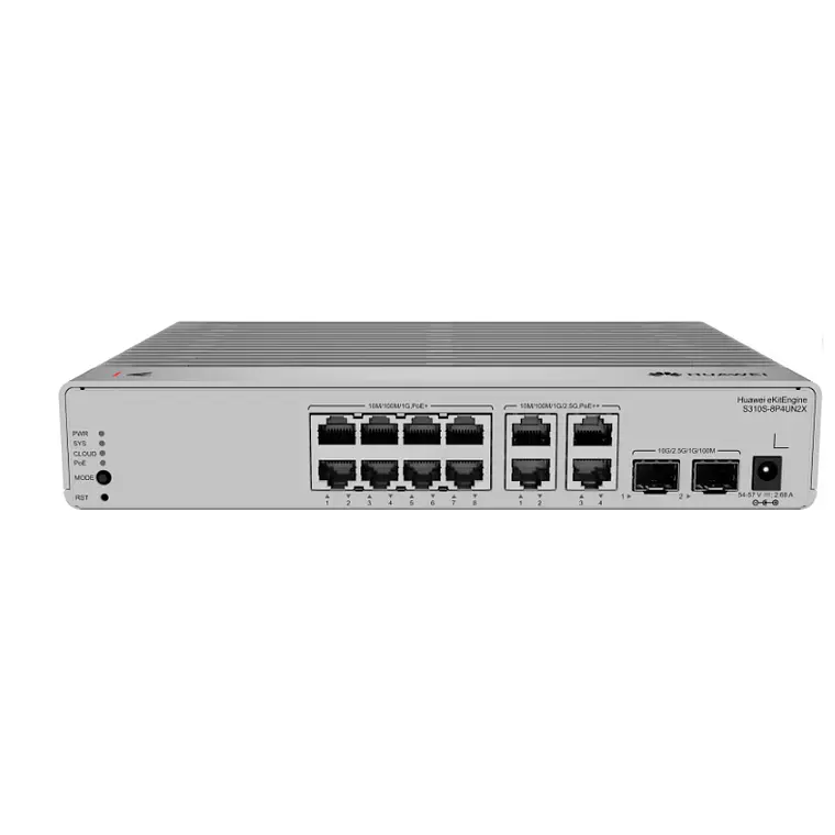Switch 12 Puertos PoE+ PoE++ 2.5G 10G SFP+ Montaje en Rack 4