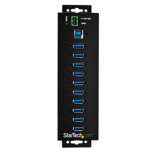 Hub Industrial StarTech, 10 Puertos USB 3.2 Gen 1 Metalico (HB30A10AME)