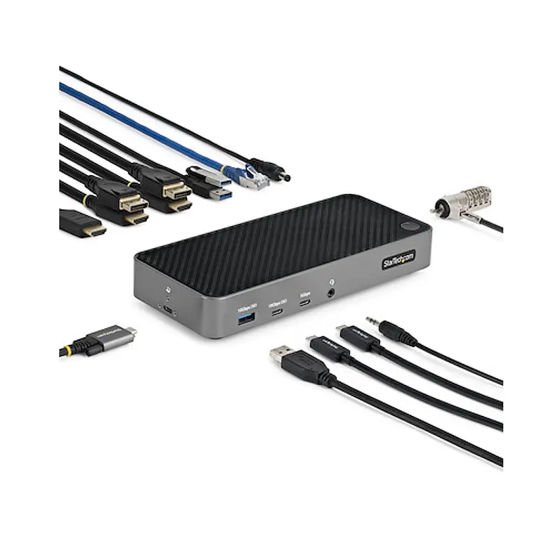 Docking Station USB-C Universal StarTech.com Triple Monitor 4K 100W PD  1