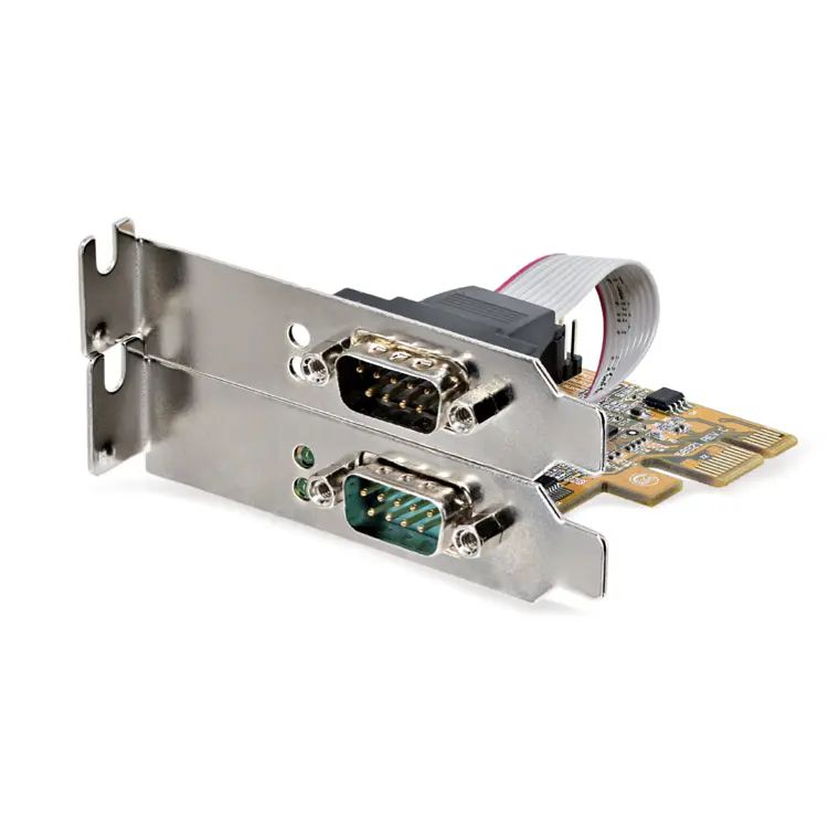 Tarjeta PCI Express Serie de 2 Puertos StarTech.com RS232 DB9 (21050-PC-SERIAL-LP) 1