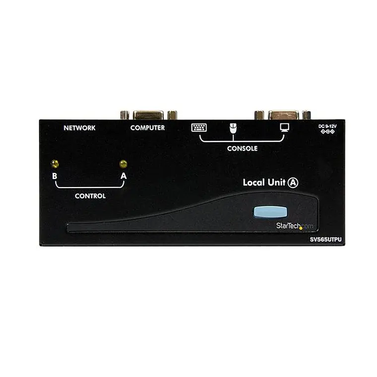 Conmutador KVM USB VGA de 2 Puertos con Audio y Red RJ45 2