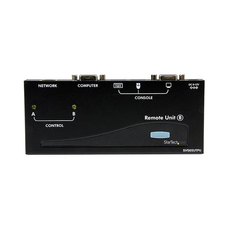 Conmutador KVM USB VGA de 2 Puertos con Audio y Red RJ45 3