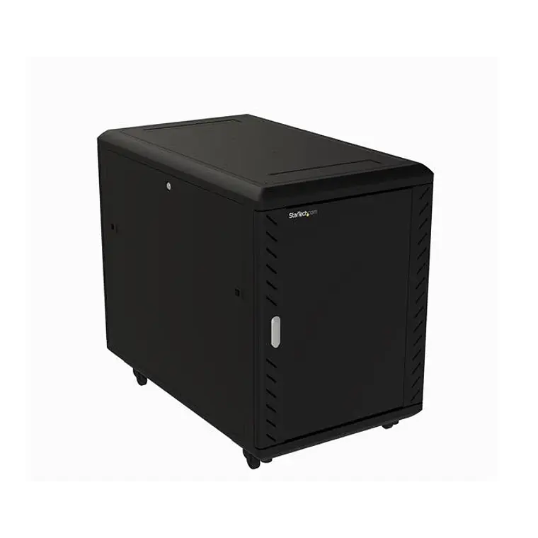Gabinete Rack de Piso 15U Cerrado de 4 Postes 600x1000mm Acero 800kg 1