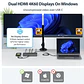 Estación de Acoplamiento USB-C StarTech.com Doble Monitor 4K 60Hz HDMI 100W - Miniatura 3