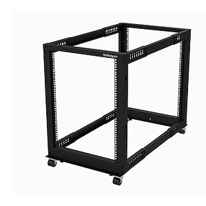 Rack Móvil 15U Abierto de 4 Columnas StarTech.com Profundidad Ajustable
