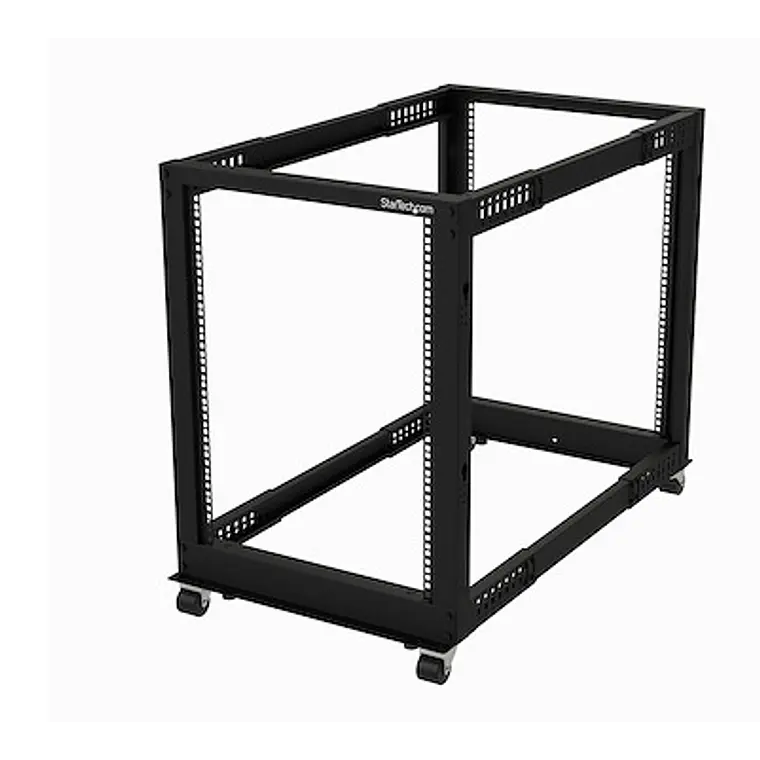 Rack Móvil 15U Abierto de 4 Columnas StarTech.com Profundidad Ajustable 1