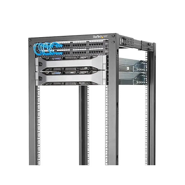Rack Móvil 15U Abierto de 4 Columnas StarTech.com Profundidad Ajustable 3