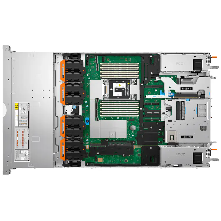 Servidor Dell PowerEdge R670 Intel Xeon 6511P 128GB RAM 480GB SSD Rack 1U 5