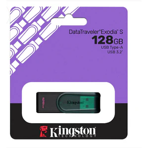 Pendrive 128GB Kingston USB 3.2 Gen 1 USB-A Negro