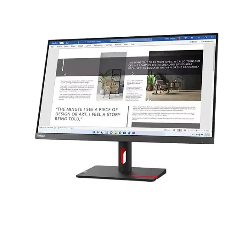 Monitor 21.5“ Lenovo ThinkVision S22i-30 Full HD IPS 75Hz HDMI VGA  1