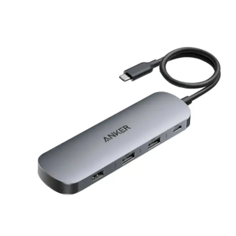 Hub USB-C 8 en 1 Anker Nano A210B 10Gbps 2x HDMI 4K 85W PD Lector SD/microSD  1