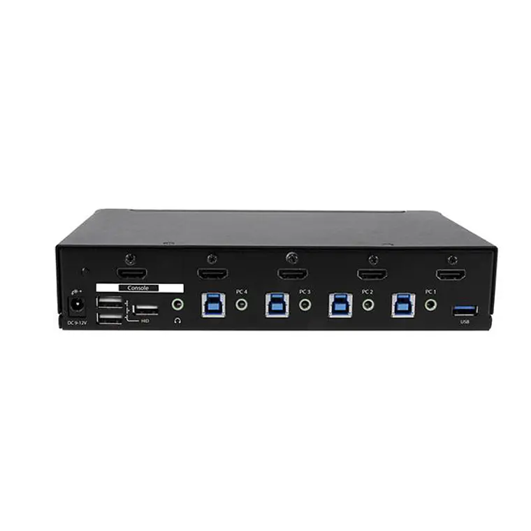 Conmutador KVM HDMI USB 3.0 de 4 Puertos StarTech con Hub USB 3.0 de 3 Puertos y Audio 3,5 mm  2