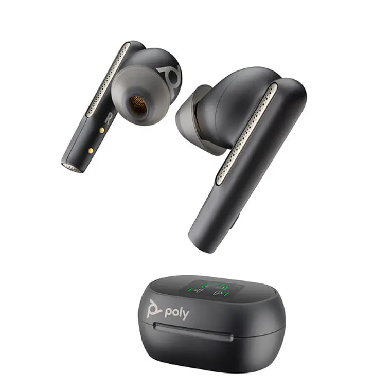 Audífonos Inalámbricos Poly Voyager Free 60+ UC con Estuche de Carga Touch OLED 3