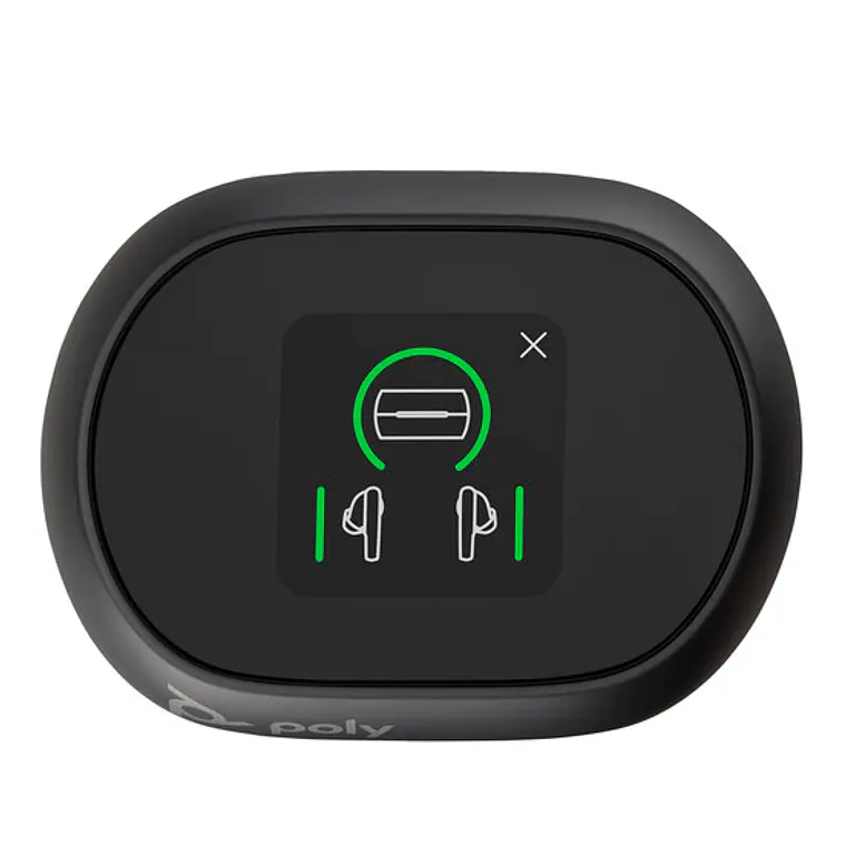 Audífonos Inalámbricos Poly Voyager Free 60+ UC con Estuche de Carga Touch OLED 4
