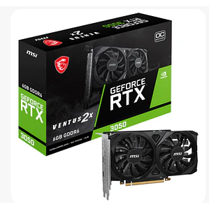 Tarjeta de Video MSI GeForce RTX 3050 VENTUS 2X 6G OC