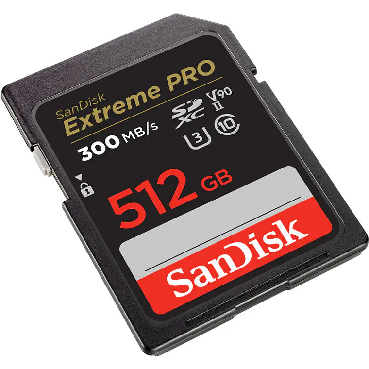 Tarjeta de memoria SD 512GB SANDISK Extreme PRO SDXC UHS-II V30 3