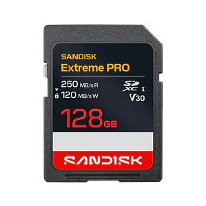 Tarjeta de memoria SD 128GB SANDISK Extreme PRO SDXC UHS-I V30