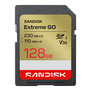 Tarjeta de memoria SD 128GB SANDISK Extreme GO SDXC UHS-I V30