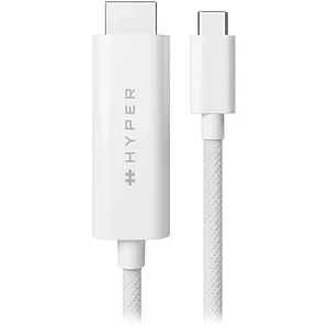 Cable Adaptador USB-C a HDMI 2.4m HyperDrive 4K 60Hz HDR Blanco