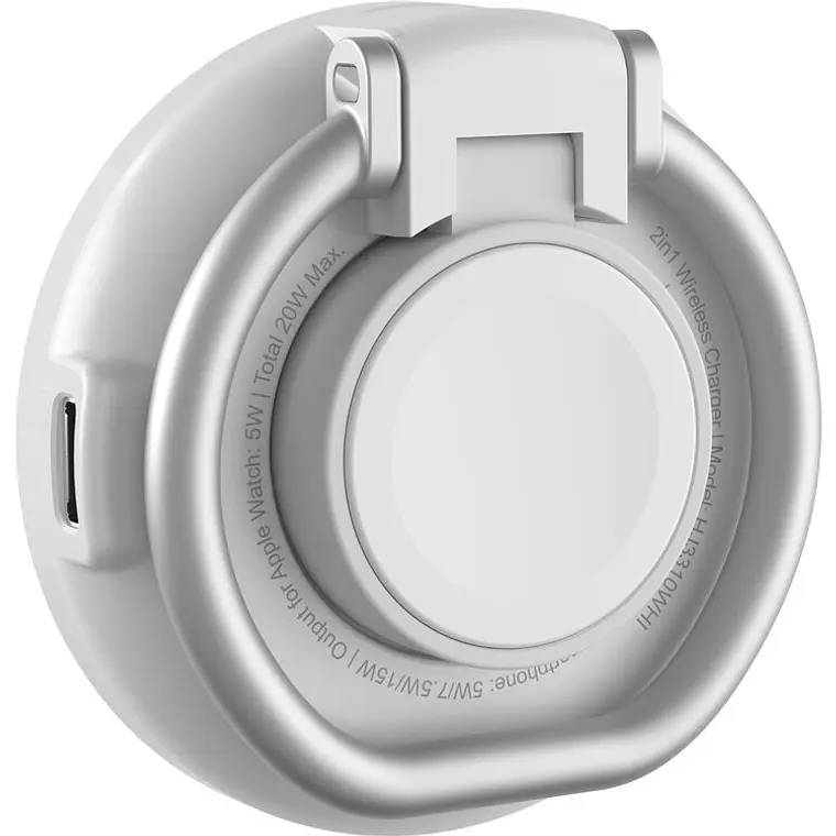 Soporte de Carga Magnético 2 en 1 HyperJuice Qi2 15W HJ3310WHGL 7
