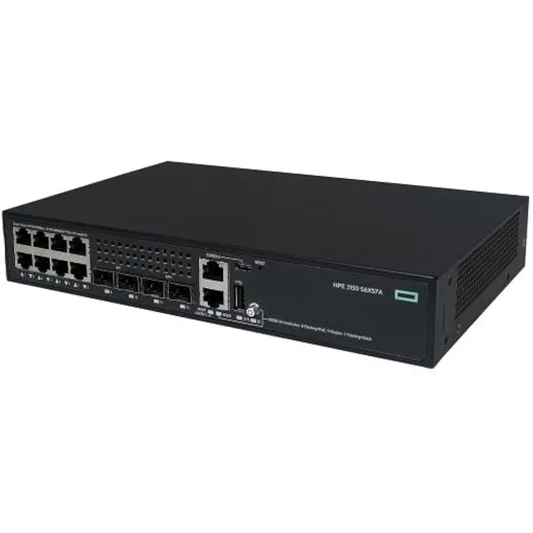 Switch 12 Puertos HPE CW 2150 8P PoE+ 125W 2 SFP 2 SFP+  1