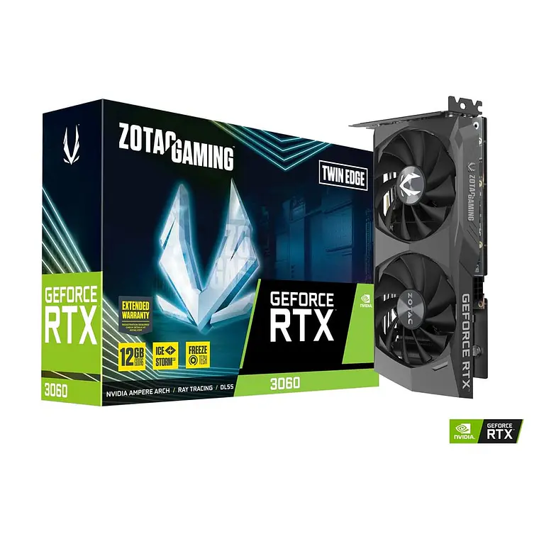 Tarjeta de Video ZOTAC GAMING GeForce RTX 3060 Twin Edge 12GB GDDR6  1