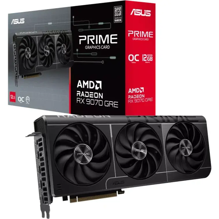 Tarjeta de Video ASUS Prime Radeon RX 9070 GRE OC 12GB GDDR6 1