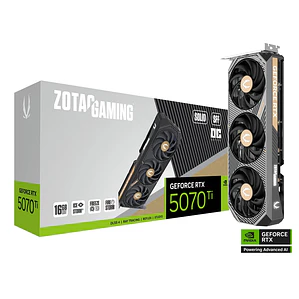 Tarjeta de Video ZOTAC GAMING GeForce RTX 5070 Ti SOLID SFF OC 16GB GDDR7