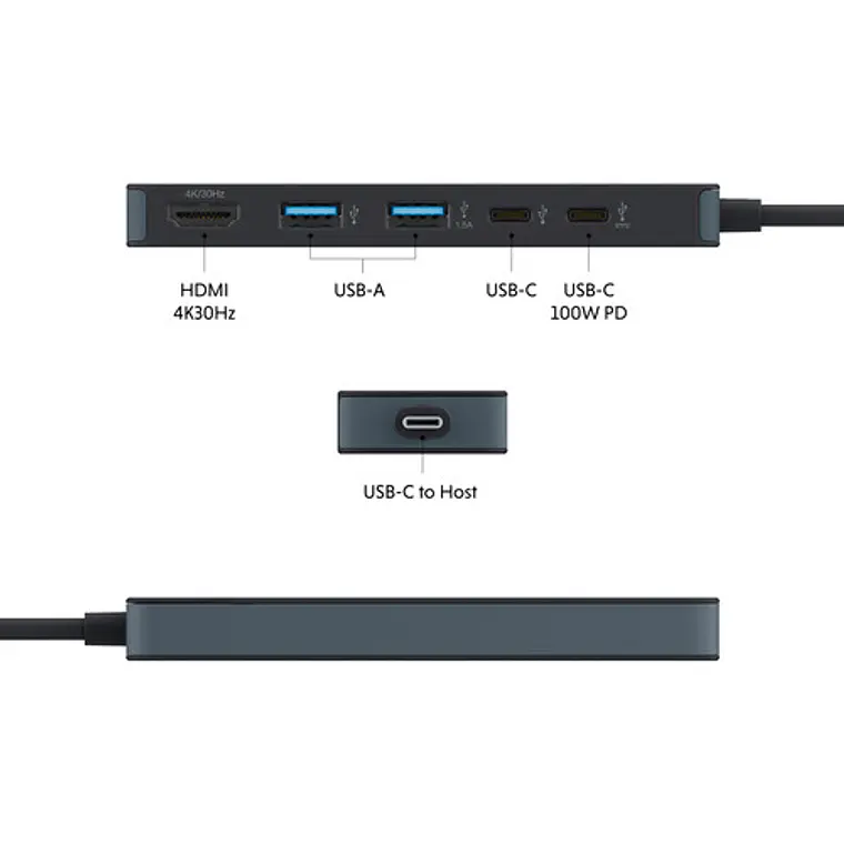 Hub Concentrador USB-C HYPER HyperDrive Flex 5 en 1  3