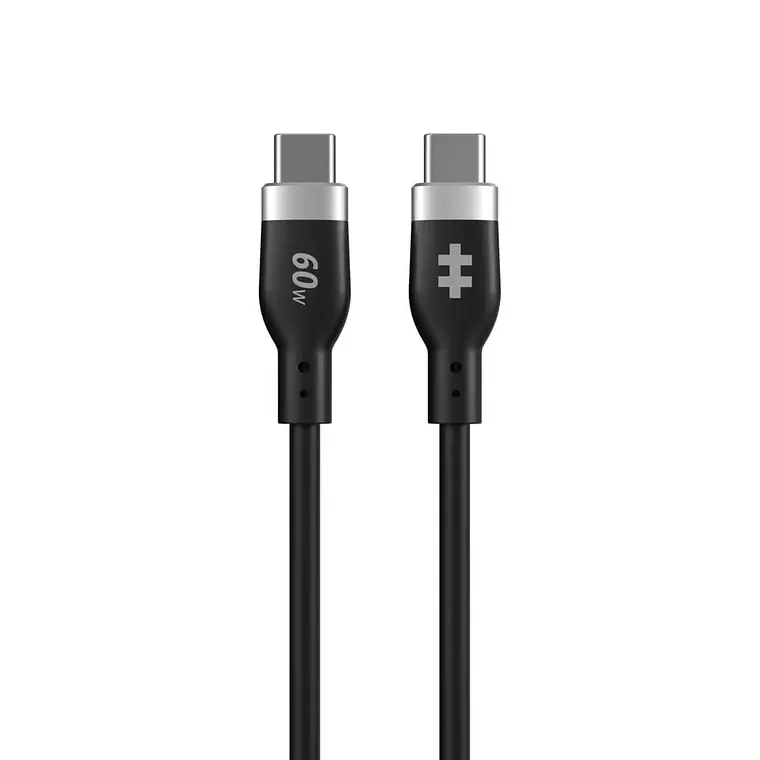 Cable de Carga Silicona USB-C a USB-C HyperJuice 60W PD 3.0 (1,5m) 1