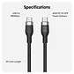 Cable de Carga Silicona USB-C a USB-C HyperJuice 60W PD 3.0 (1,5m) - Miniatura 2