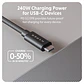 Cable USB4 HyperDrive Next USB-C a USB-C 240W PD 3.1 / 40Gbps / 8K 60Hz (1,2m) - Miniatura 7