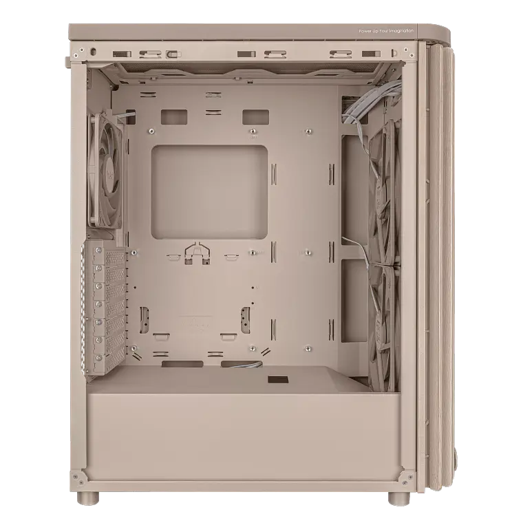 Gabinete ASUS ProArt PA401 Wood Edition Beige (ATX, Cristal Templado, Madera FSC, USB-C 2x2) 8