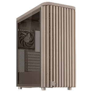 Gabinete ASUS ProArt PA401 Wood Edition Beige (ATX, Cristal Templado, Madera FSC, USB-C 2x2)