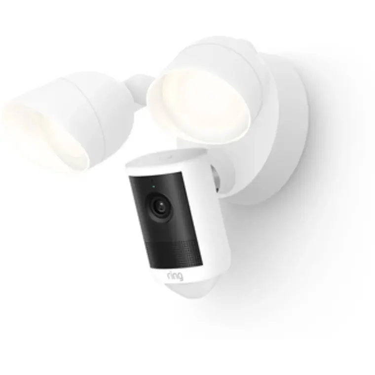 Cámara de Vigilancia 4MP IP Exterior Ring Floodlight Camera 2K Blanca 1