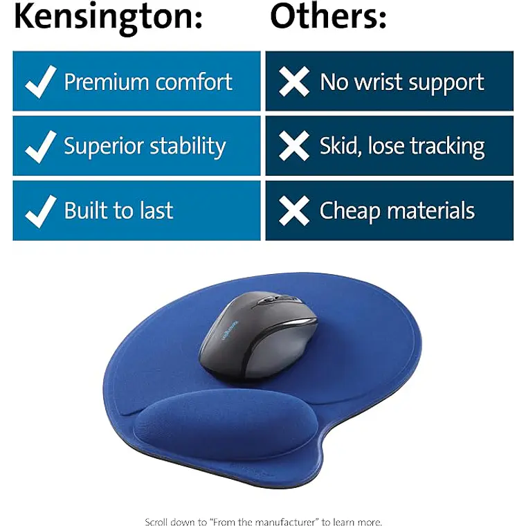 Mouse Pad Kensington con Apoyamuñecas de Espuma 5