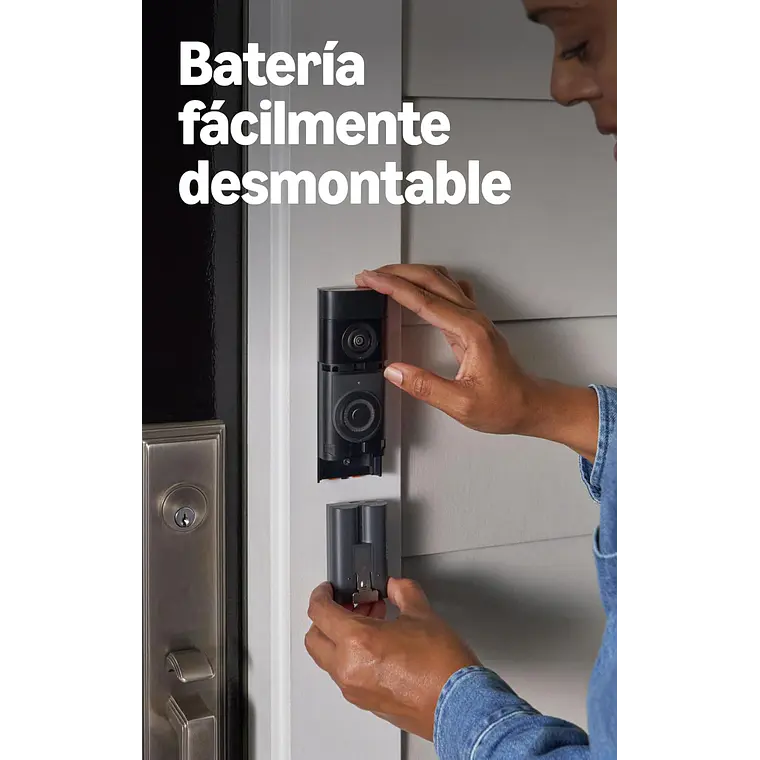 Cámara de Vigilancia 3MP IP Exterior Ring Doorbell 2K Plus Batería 2
