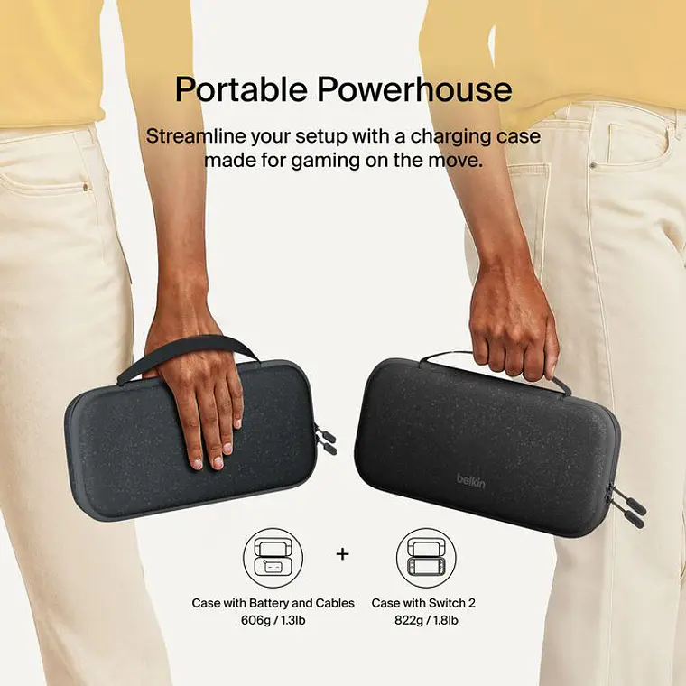 Estuche de carga 20W Nintendo Switch 2 Belkin grafito 7