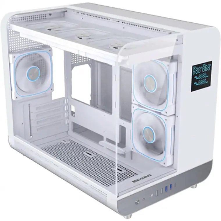 Gabinete Gamer EsGaming XPH Aircraft 007 M-ATX Blanco 1