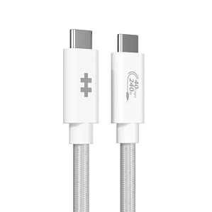 Cable USB4 HyperDrive Next Type-C 240W 40Gbps 8K 1.2m Blanco