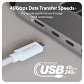 Cable USB4 HyperDrive Next Type-C 240W 40Gbps 8K 1.2m Blanco - Miniatura 4