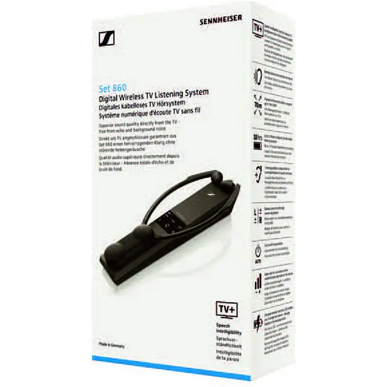 Audífono Sennheiser Set 860 Inalámbrico 2.4GHz para TV 5
