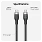 Cable Silicona HyperJuice USB-C a USB-C 240W 1m Negro - Miniatura 3