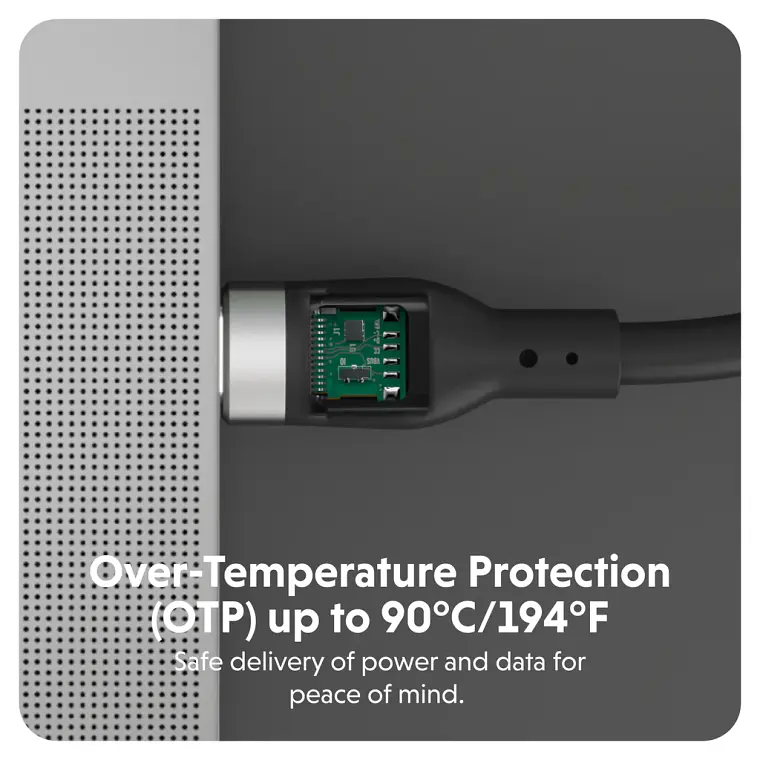 Cable Silicona HyperJuice USB-C a USB-C 240W 1m Negro 6