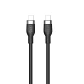 Cable Silicona HyperJuice USB-C a USB-C 240W 1m Negro - Miniatura 1