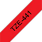 Cinta Rotuladora Brother TZe-441 Negro sobre Rojo 18mm x 8m - Miniatura 2