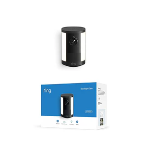 Cámara de Seguridad Exterior Ring Spotlight Cam 2K (2ª Gen) Negro a Batería