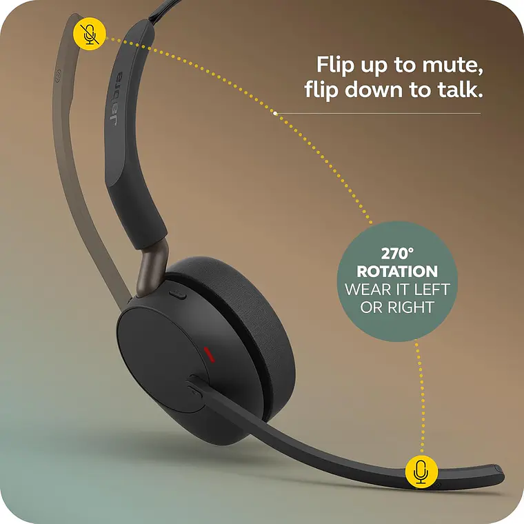 Auriculares Inalámbricos Estéreo Jabra Evolve3 65 USB-A  3