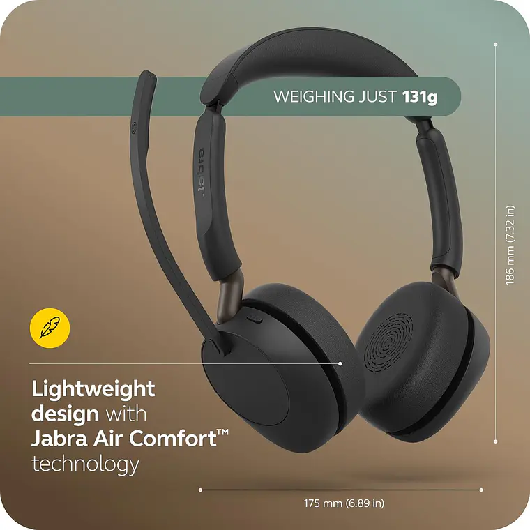 Auriculares Inalámbricos Estéreo Jabra Evolve3 65 USB-A  2