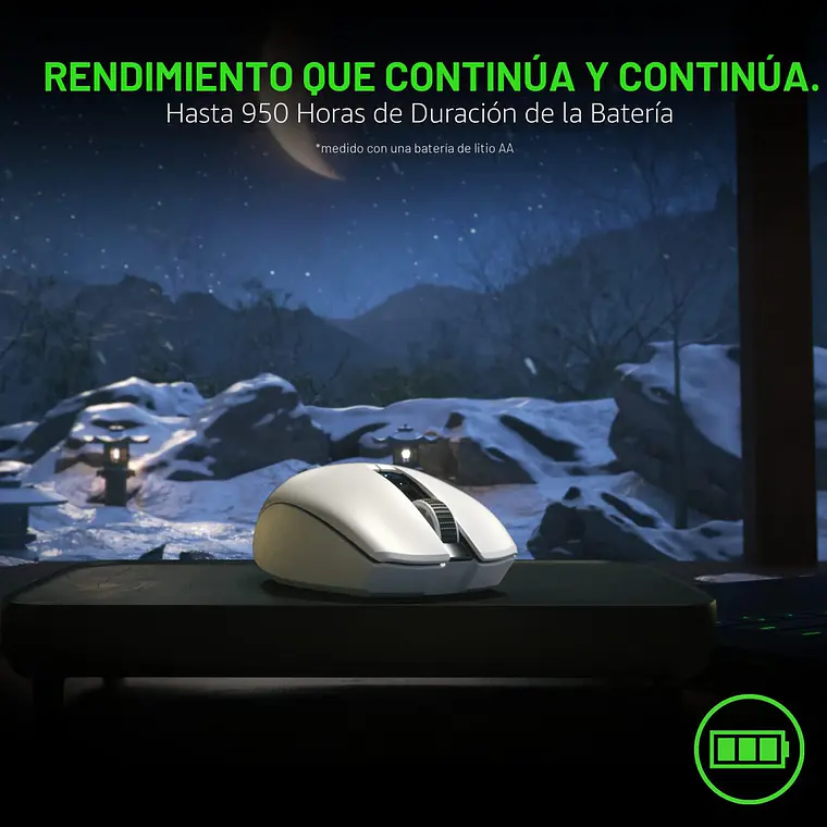 Mouse Inalámbrico Gamer Razer Orochi V2 2026 Blanco 18.000 DPI HyperSpeed  3